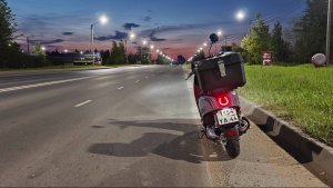 Покатушки по ночной Костроме на Ariic Gemma 108