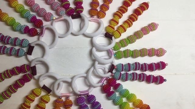 Хотела сделать немного и не могла остановиться/Резинки м Бусинками/МК/DIY/Beads смотреть онлайн