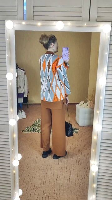 Элегантный вязаный костюм с #Aliexpress Достойное #качество Рекомендую.📌Ссылка в Комментах