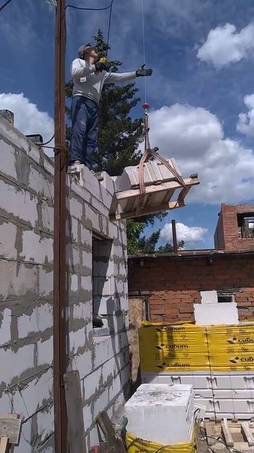 Подъём газобетона на второй этаж смотреть онлайн