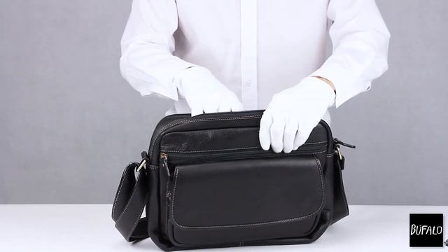 Большая мужская сумка из мягкой кожи с плечевым ремне? смотреть онлайн
