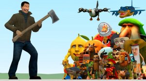 Механик-лесоруб Лин Ган Мелон против всех итальянских ИИ-мемов Brainrot в Гаррис Моде