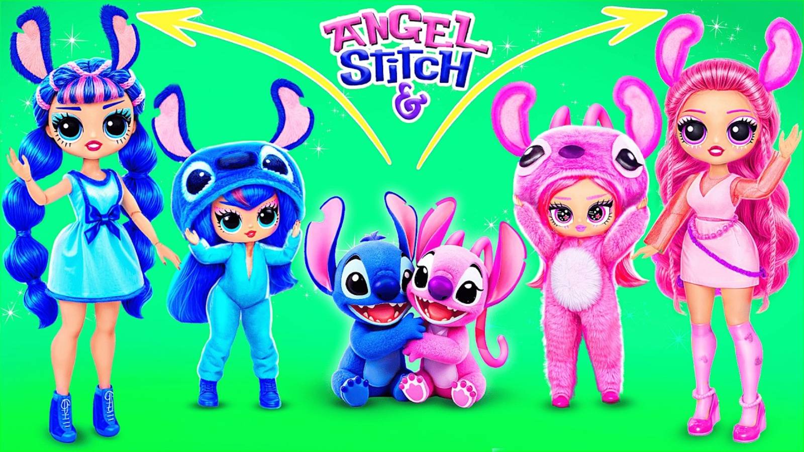 Милая и брутальная сёстры - Ангел и Ститч растут! смотреть онлайн