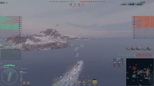 ОФИГЕННАЯ РАЗВЯЗКА БОЯ / Крейсер Minotaur ⚓ World of Warships