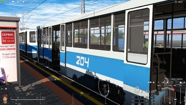 Trainz. Трамвай 71-611 смотреть онлайн