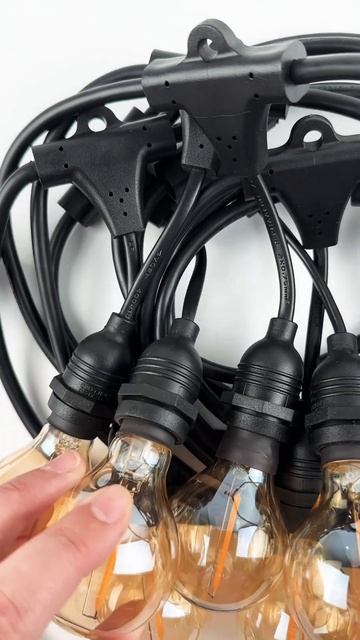 Вулична ретро гірлянда Дроп Лайт Е14 (5,5 метрів) IP44 воло? смотреть онлайн