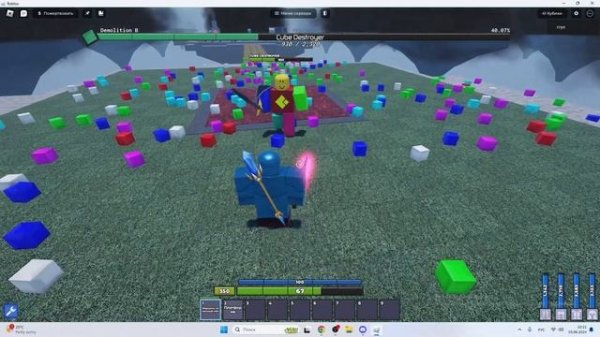 Гайд как сделать платформы в игре cube combination Roblox