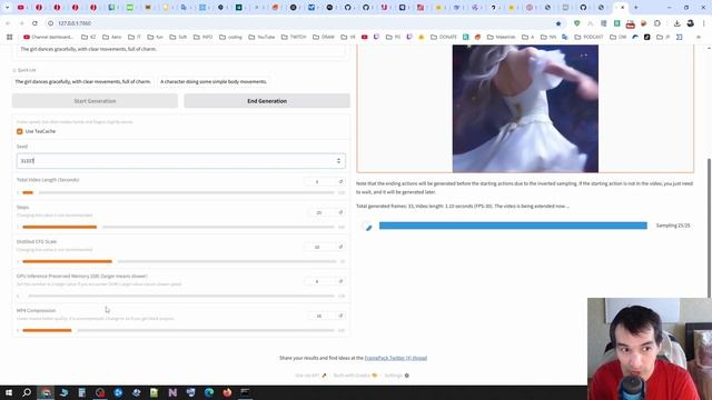 FramePack Генерация видео до 2 минут! Без цензуры, без огран смотреть онлайн