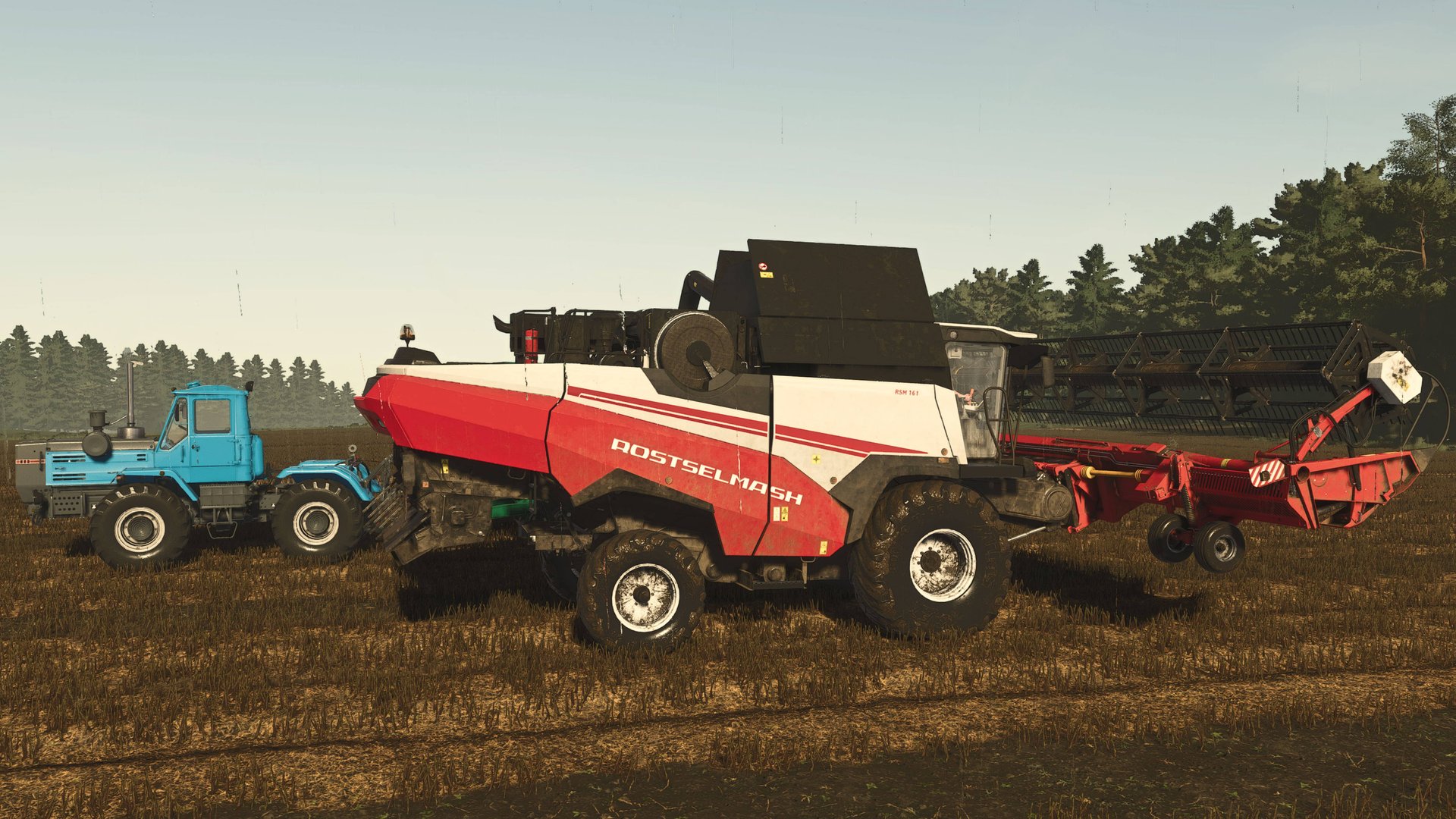 Farming Simulator 25 / Карта Szpakowo / Уборка рапса Ростсельмаш РСМ-161 + Т-150К + ПСТ24 смотреть онлайн