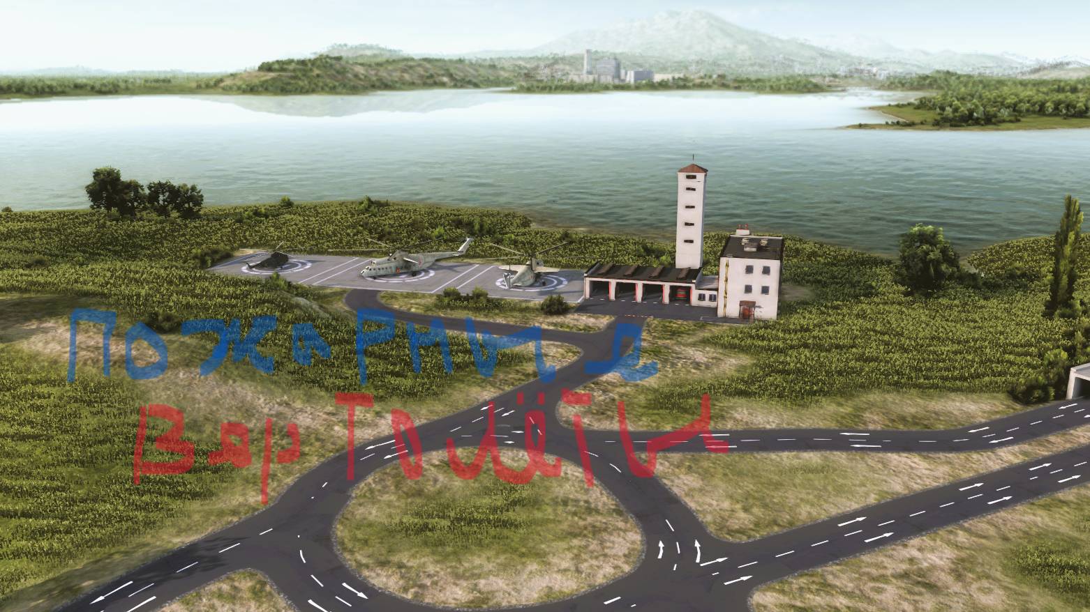 Стратегия. Workers & Resources Soviet Republic. Стройка на острове.