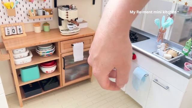 Miniature kitchen set installation ✨ASMR ✨Re-ment collection✨ смотреть онлайн