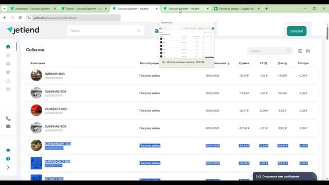 JetLend Отчёт за март, 55.8% дефолтов. + Расчёт доходности.