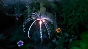 Садовый декор - светильники на солнечных батареях. Моя дача.