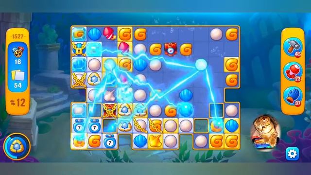 фишдом 2022 # 1527 уровень - прохождение без бустеров # Fishdom,  1527  Level - No Boosters.