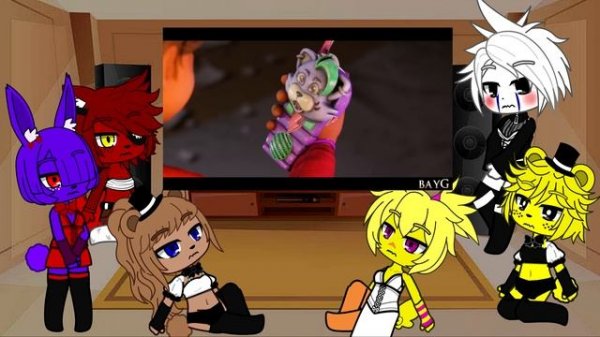 Реакция Frenni's Night Club на LET ME OUT | FNAF SONG COLLAB