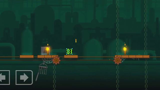 Где находятся все 3 синие монеты в The Tower второй уровень#geometrydash