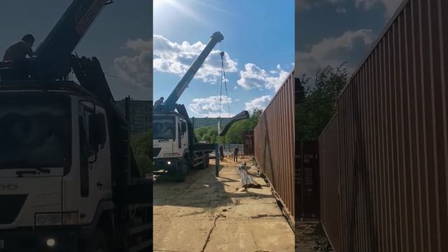 аренда манипулятора. перевозка арматуры 12м #аренда ма? смотреть онлайн