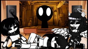 Реакция персонажей DCT STUDIO на Stickman vs Bendy and the Ink Machine Chapter 3