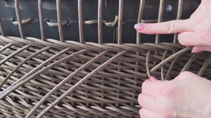 Узор сжатая цепочка из ротанга.