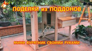 Как сделать маленький курятник из поддонов своими руками пошагово 🔨🪚🪛