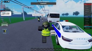 Будни ГИБДД на самой худшей машине для погони в Roblox. ВЗ