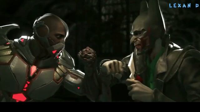 Injustice 2 - Киборг и Грид против Джокера - Intros & Clashes (rus) смотреть онлайн