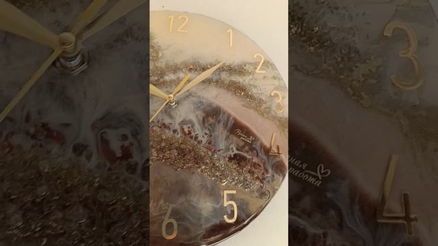 Часы из эпоксидной смолы 30 см. смотреть онлайн