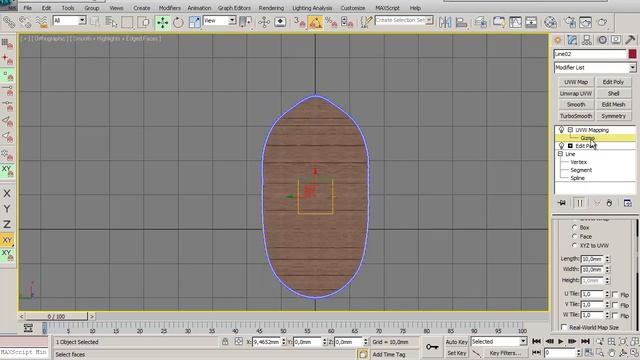 Модификатор UVW Mapping. Доски. смотреть онлайн