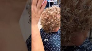 Окрашивание после химической завивки!