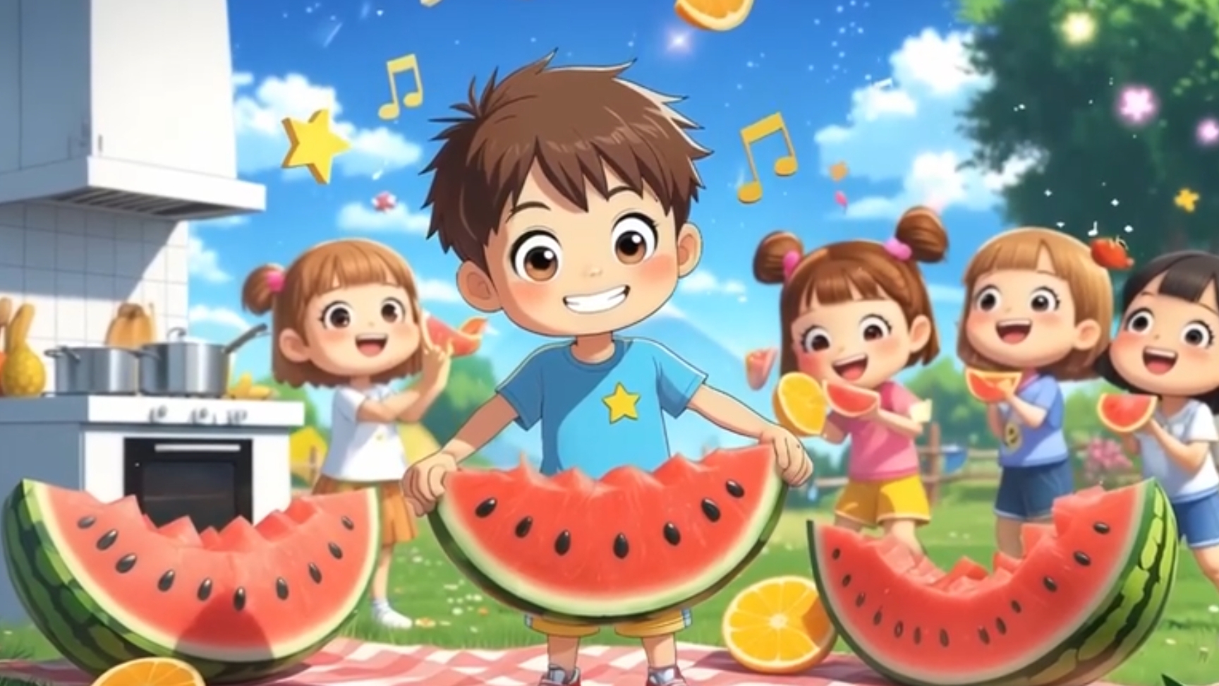 учим фрукты, обучающий мультик для детей, обучающий песенка для детей смотреть онлайн