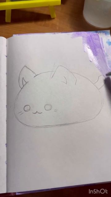 Котенок🐱 #рисунок #drawing #хобби #sketchbook #гуашью #sketchbookdrawing #kitty смотреть онлайн