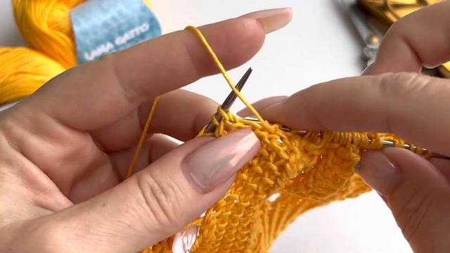 Вы удивитесь, как это КРАСИВО! Жемчужная сеточка спицами! PURL LACE KNITTING PATTERN смотреть онлайн