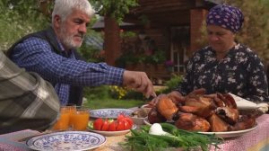 Kənd Həyatı. Новая коптильня и копчёная курица на гриле. Приготовление на открытом воздухе