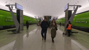 Обзор станции Новомосковская Троицкой линии метро