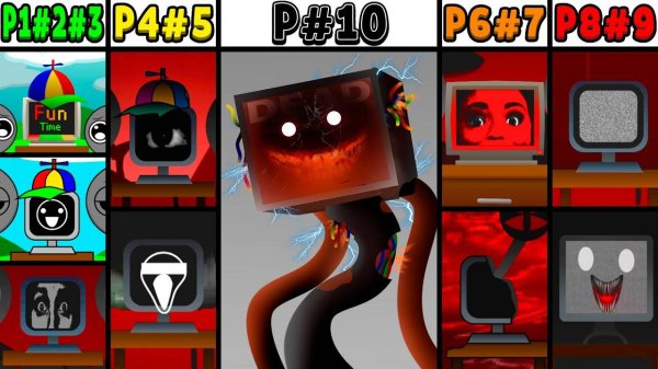 INCREDIBOX SPRUNKI 💻 | MR. FUN COMPUTER: 1-10 ФАЗ! 🖥️🎶 УЛЁТ!