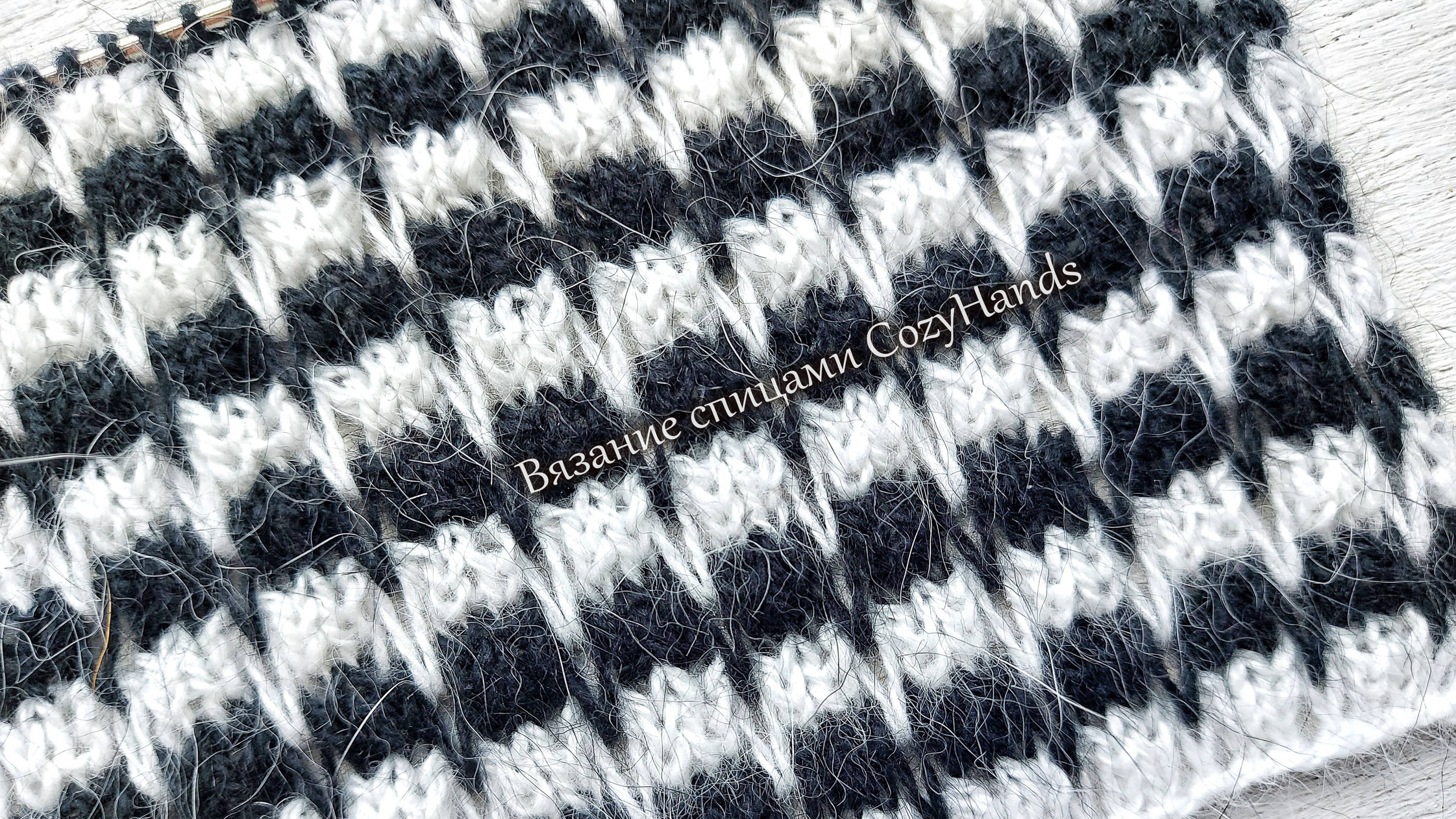 Стильный полосатый узор спицами ⭐ Для вязания свитера, летнего топа смотреть онлайн