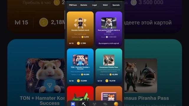 Сегодня комбо хомяка 24-25 июля #хомяк #комбо #карты #24 июля #hamster #hamstercombat #combo #25июл