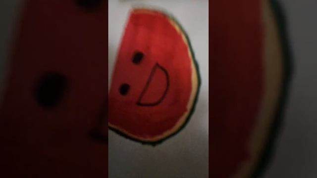 как нарисовать арбузов всего за 2 минуты❤️😁 смотреть онлайн