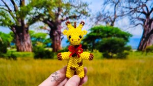 Мастер-класс Жираф Лимпи из Бисера/ Часть 2. Ноги, Грива, Хвост, Бант