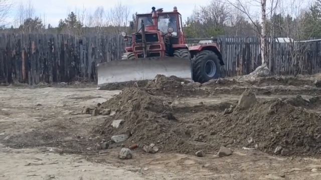 Выравнивание участков на ХТЗ Т150К