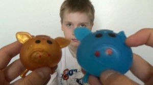 Золотая и синяя свинки Т-1000. #shorts