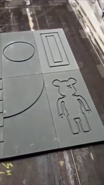 Гипсовые 3d панели Bearbrick. смотреть онлайн