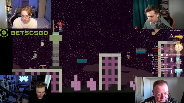 ДРЕЙК, БРАТИШКИН, БАТЯ ДРЕЙКА И СТИНТ ИГРАЮТ В ULTIMATE CHICKEN HORSE