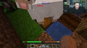 Глент Играет В Один Блок Майнкрафт !