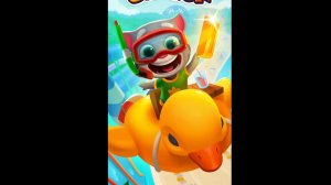 Говорящий Том бег за золотом