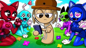 ТАННЕР ИГНОРИРУЕТ "SPRINKLE CATGIRL" В ТЕЧЕНИЕ 24 ЧАСОВ ИЗ анимации "Incredibox Sprunki" | Спрунки