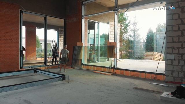 Остекление дома в коттеджном поселке Репинские усадь? смотреть онлайн