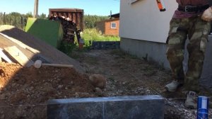 Ставим ДОРОЖНЫЙ БОРДЮР в одиночку | Глубина траншеи, к?