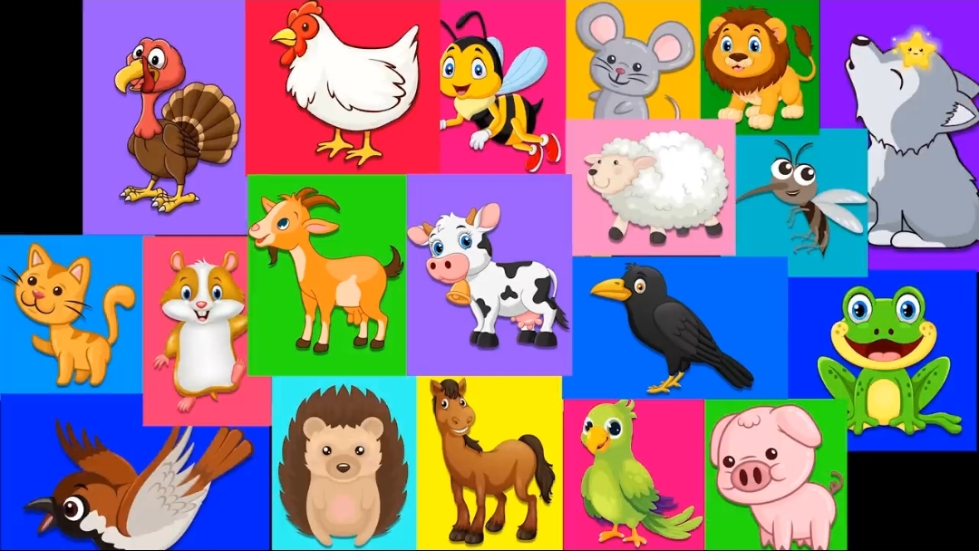 Как говорят животные, обучающий мультфильм для детей и малышей, песенки для детей смотреть онлайн