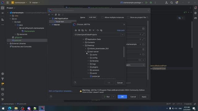 Запуск тестового Spigot сервера через IntelliJ IDEA
